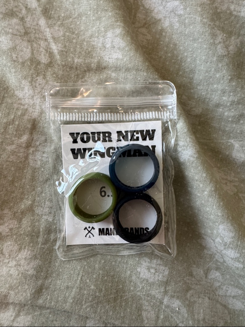 Silicone Ring Set in Olive, Navy, and Black - Men's Accessory